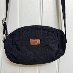 Roots Small Fabric Zippered CrOne Sizesbody Belt Bag. 9 by 5 by 2